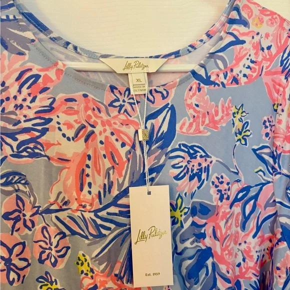 NWT Lilly Pulitzer Chace maxi Elephant Splash - Picture 2 of 3